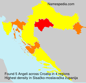Surname Angeli in Croatia Surname Angeli in Croatia