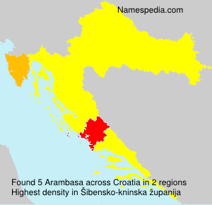 Surname Arambasa in Croatia Surname Arambasa in Croatia