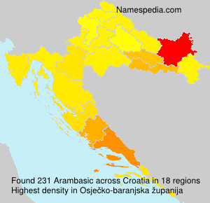Surname Arambasic in Croatia Surname Arambasic in Croatia