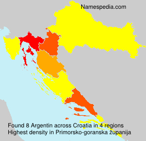 Surname Argentin in Croatia Surname Argentin in Croatia