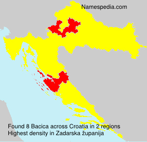 Surname Bacica in Croatia Surname Bacica in Croatia