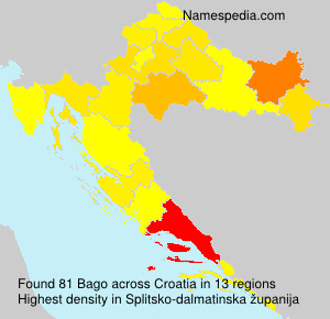 Surname Bago in Croatia Surname Bago in Croatia