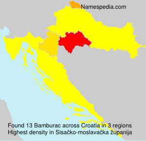 Surname Bamburac in Croatia Surname Bamburac in Croatia