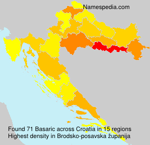 Surname Basaric in Croatia Surname Basaric in Croatia