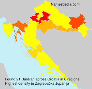 Surname Bastijan in Croatia Surname Bastijan in Croatia