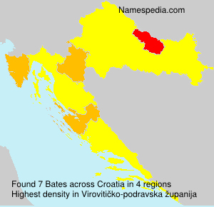 Surname Bates in Croatia Surname Bates in Croatia