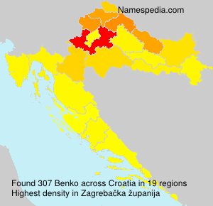 Surname Benko in Croatia Surname Benko in Croatia