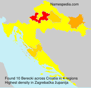 Surname Berecki in Croatia Surname Berecki in Croatia