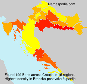 Surname Beric in Croatia Surname Beric in Croatia