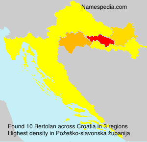 Surname Bertolan in Croatia Surname Bertolan in Croatia