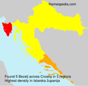Surname Bezelj in Croatia Surname Bezelj in Croatia