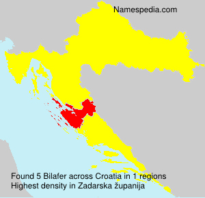 Surname Bilafer in Croatia Surname Bilafer in Croatia
