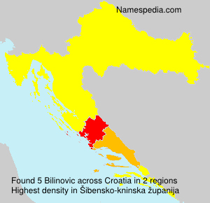 Surname Bilinovic in Croatia Surname Bilinovic in Croatia