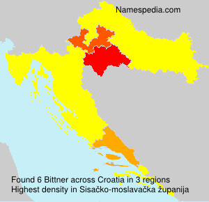 Surname Bittner in Croatia Surname Bittner in Croatia
