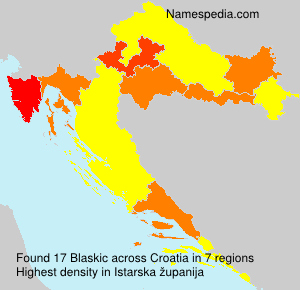 Surname Blaskic in Croatia Surname Blaskic in Croatia