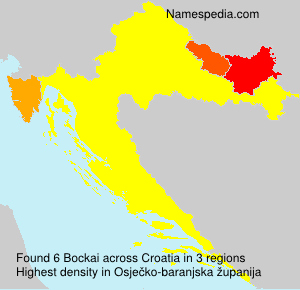 Surname Bockai in Croatia Surname Bockai in Croatia