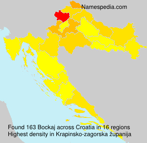 Surname Bockaj in Croatia Surname Bockaj in Croatia