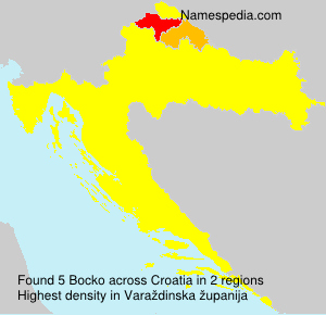 Surname Bocko in Croatia