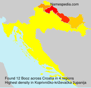Surname Booz in Croatia Surname Booz in Croatia