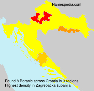 Surname Boranic in Croatia Surname Boranic in Croatia