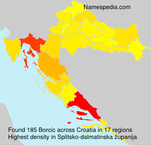 Surname Borcic in Croatia Surname Borcic in Croatia