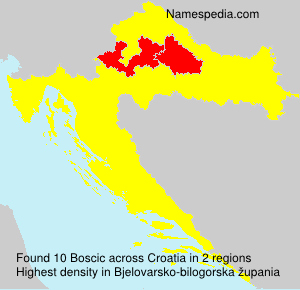 Surname Boscic in Croatia Surname Boscic in Croatia