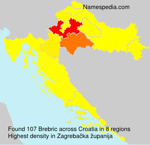 Surname Brebric in Croatia