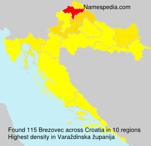 Surname Brezovec in Croatia Surname Brezovec in Croatia