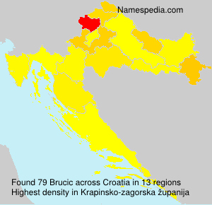 Surname Brucic in Croatia Surname Brucic in Croatia