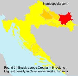 Surname Bucek in Croatia Surname Bucek in Croatia