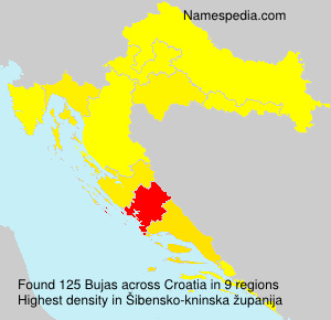 Surname Bujas in Croatia Surname Bujas in Croatia