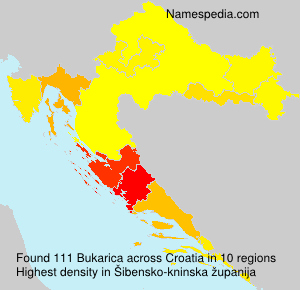 Surname Bukarica in Croatia Surname Bukarica in Croatia
