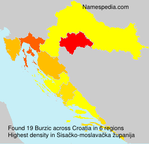 Surname Burzic in Croatia Surname Burzic in Croatia