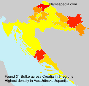 Surname Butko in Croatia Surname Butko in Croatia