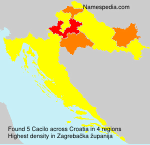 Surname Cacilo in Croatia Surname Cacilo in Croatia