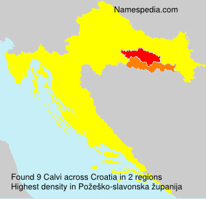 Surname Calvi in Croatia Surname Calvi in Croatia