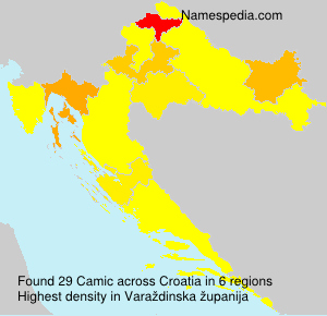 Surname Camic in Croatia Surname Camic in Croatia