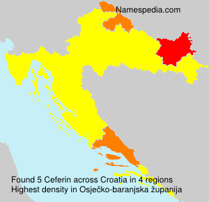 Surname Ceferin in Croatia Surname Ceferin in Croatia
