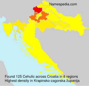 Surname Cehulic in Croatia Surname Cehulic in Croatia
