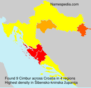 Surname Cimbur in Croatia Surname Cimbur in Croatia