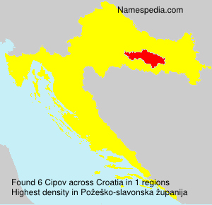 Surname Cipov in Croatia Surname Cipov in Croatia