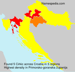 Surname Cirkic in Croatia Surname Cirkic in Croatia