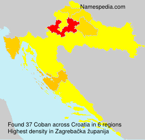Surname Coban in Croatia Surname Coban in Croatia