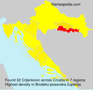 Surname Crljenkovic in Croatia Surname Crljenkovic in Croatia
