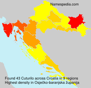 Surname Cuturilo in Croatia Surname Cuturilo in Croatia