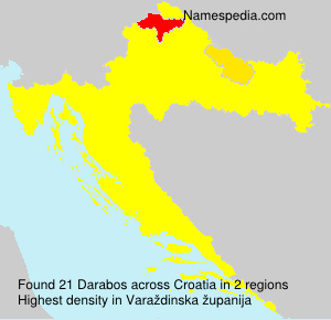 Surname Darabos in Croatia Surname Darabos in Croatia
