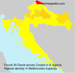 Familiennamen David - Croatia