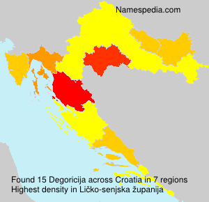 Surname Degoricija in Croatia Surname Degoricija in Croatia