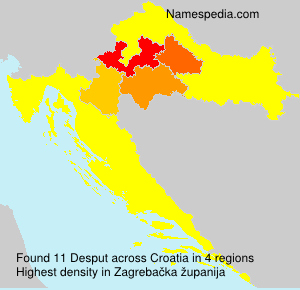 Surname Desput in Croatia Surname Desput in Croatia