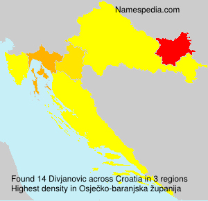 Surname Divjanovic in Croatia Surname Divjanovic in Croatia